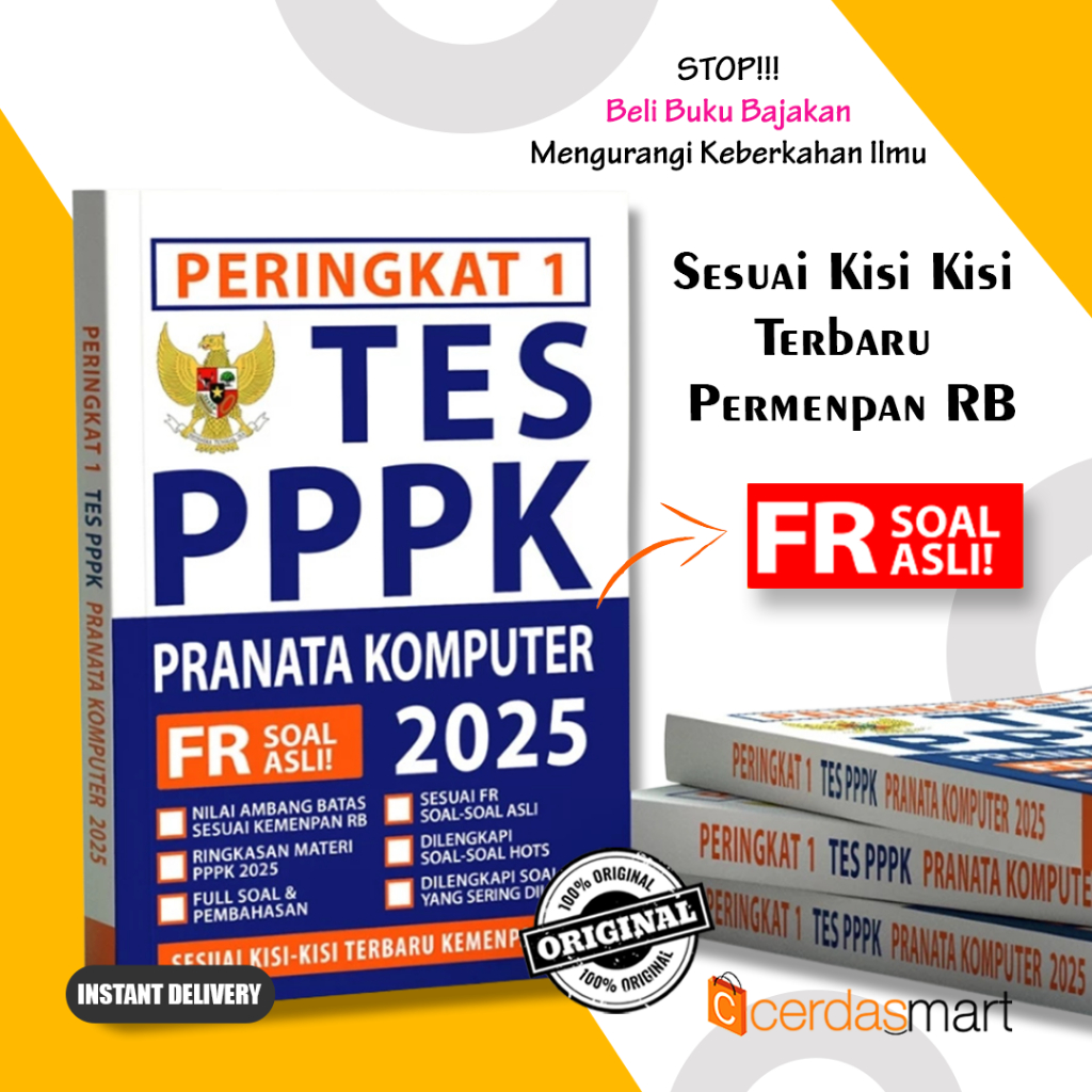 BUKU PERINGKAT 1 TES PPPK PRANATA KOMPUTER 2025