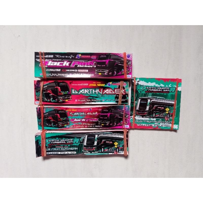 

Stiker bus darth vader x black pink tunggal jaya edisi Star wars edition