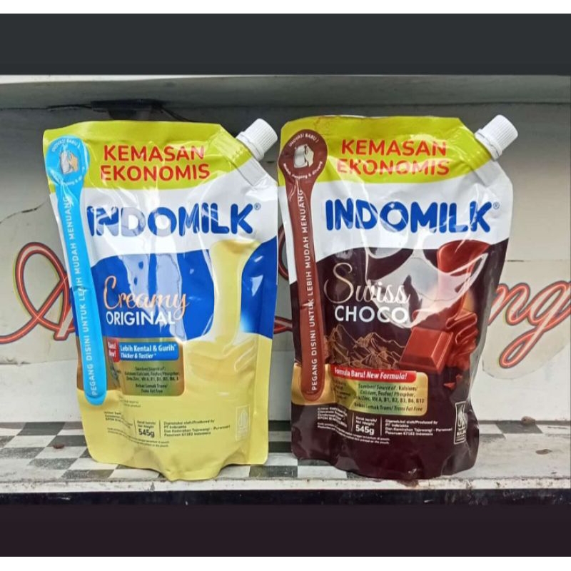 

Indomilk Pouch SKM Susu Kental Manis Creamy dan Cokelat 545gr