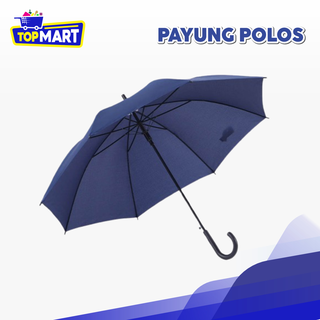 TOPMART - Payung Besar Golf Jumbo Mewah Polos Manual Payung Polos Jumbo Payung Jumbo Anti UV