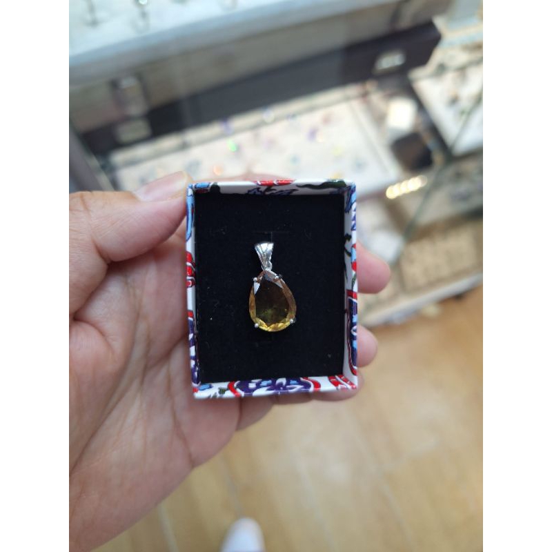 Kode A Liontin Silver925 Zultanite Motif Terbaru Original Turki | Liontin Batu Permata | Liontin Per