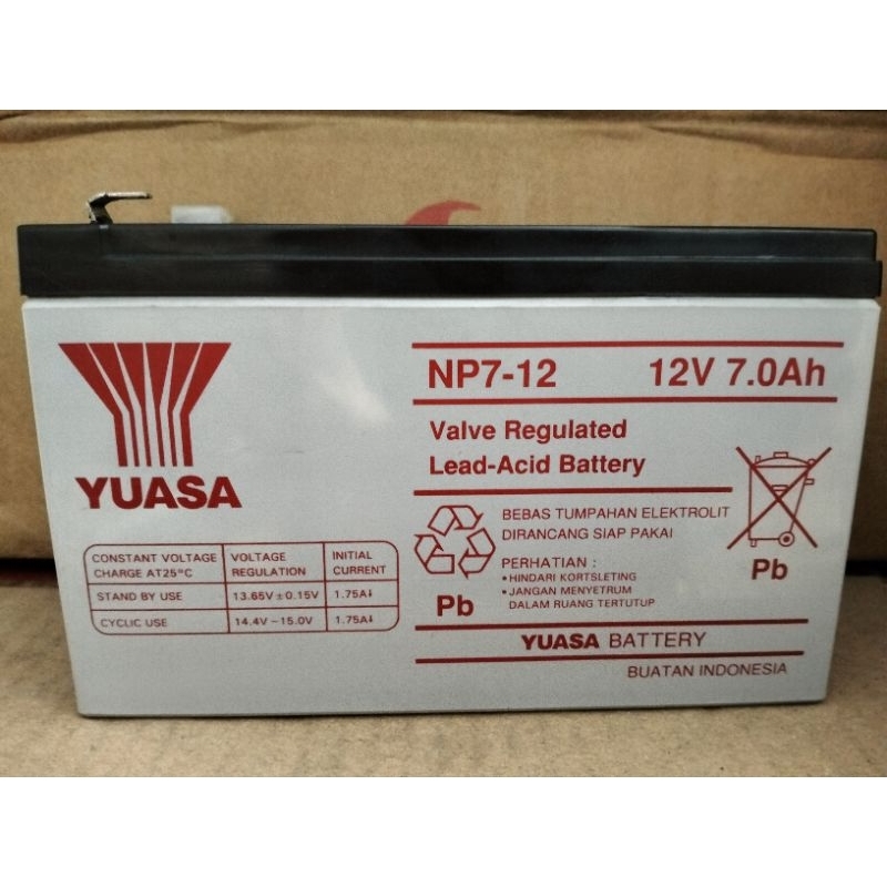Aki YUASA 12V 7AH battery Yuasa aki UPS aki mainan tahan lama awet