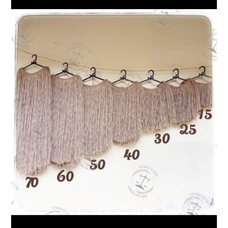Rok Rumbai Papua Tali Goni Mermacam Ukuran , Rok Rumbai Papua Ukuran Bervariasi