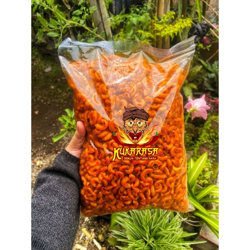 

kukarasa snack - makroni cikruh pedas daun jeruk 1 kg