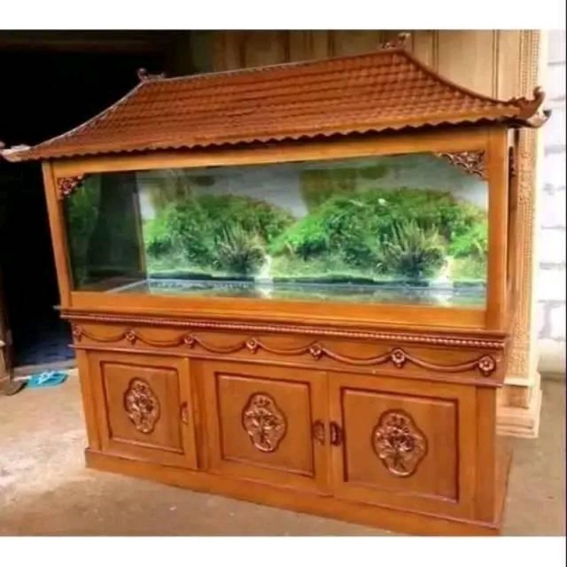 Bufet Aquarium Jati Buffet Aquarium Meja Aquarium Bufet Aquarium Meja Aquarium Arwana
