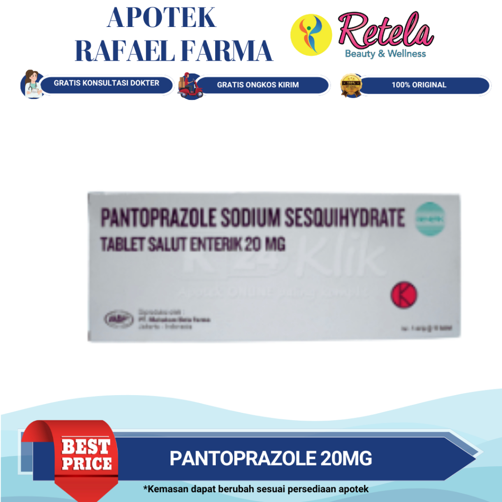 PANTOPRAZOLE 20MG 1 BOX ORIGINAL