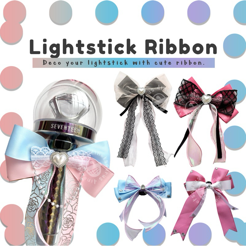 

Lightstick Ribbon Pita Deco Seventeen [Pink, Blue, Purple, Black, White]