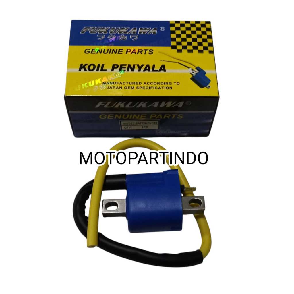 KOIL PENYALAAN SATRIA FU 150 COIL PENGAPIAN SATRIA FU KARBU MERK FUKUKAWA