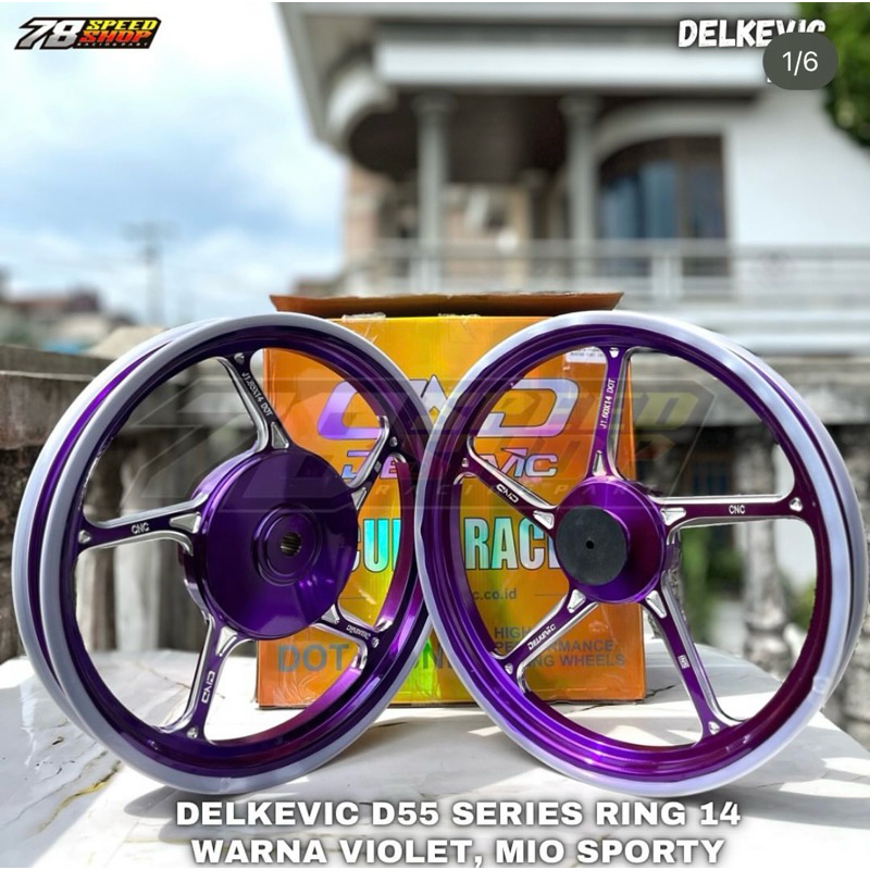 VELG VROSSI SPRINT PRIME VELG MIO SPORTY D55 UNGU VELG D-55 VARIO 125/150 | 185-14/215-14 Velg Vario