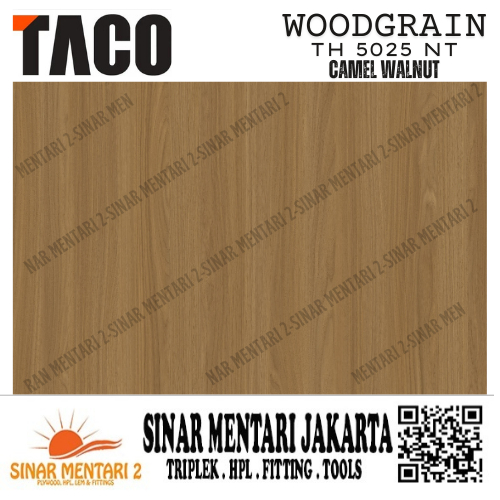 TACO HPL WOODGRAIN TH 5025 NT CAMEL WALNUT