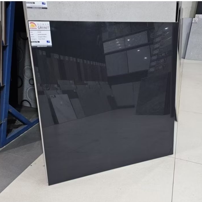 Granit Roman GT609003FR Gangnam Black /Granit Hitam Polos Glossy 60x60