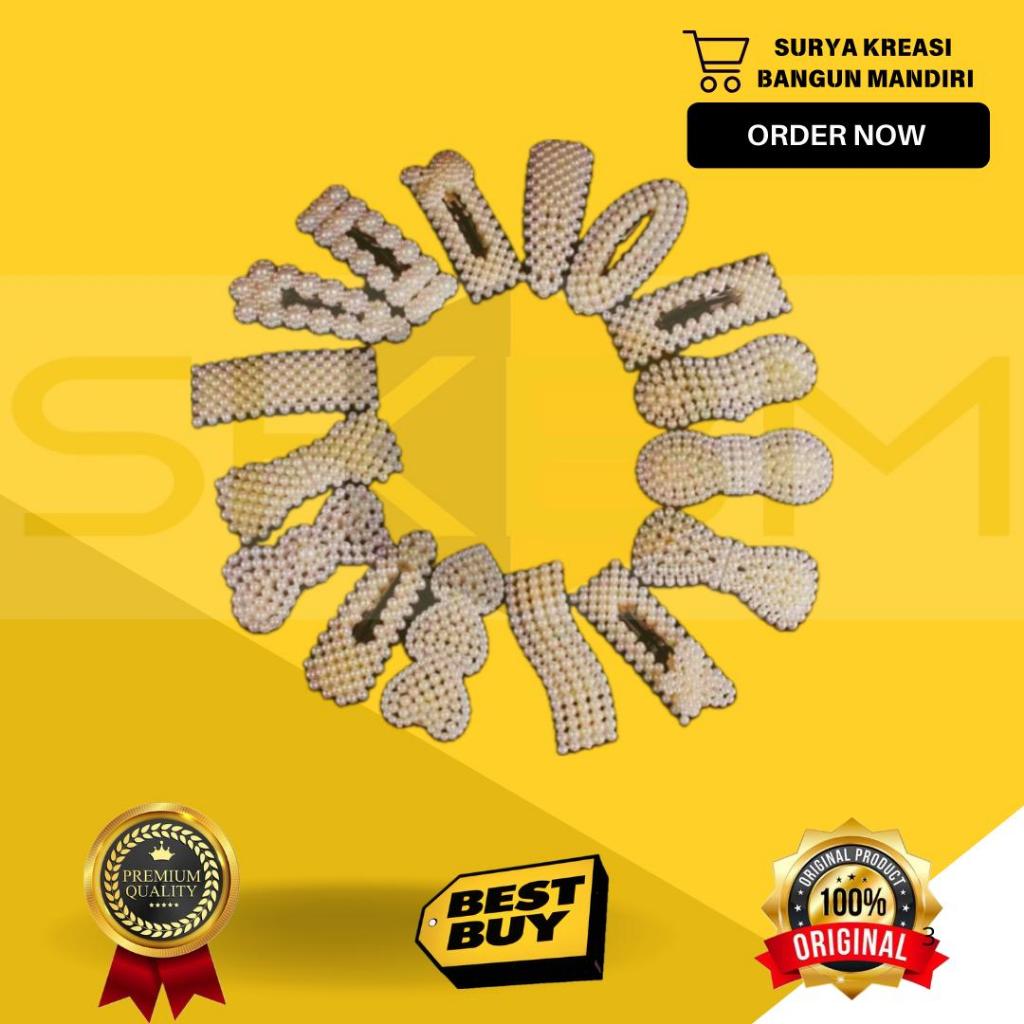 JEPIT RAMBUT MUTIARA - JEPIT RAMBUT KOREA - JEPITAN RAMBUT - AKSESORIS RAMBUT