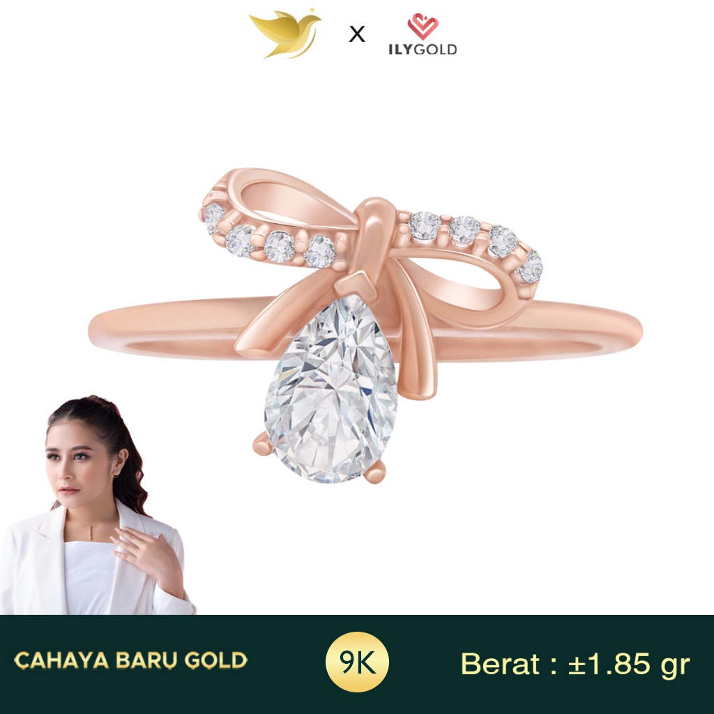 Ily Gold Cincin Emas Hers Gold 9K Cahaya Baru Gold