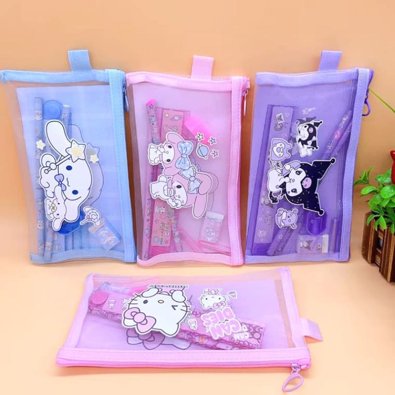 

#KarensMart Set Alat Tulis Pouch Karakter Lucu