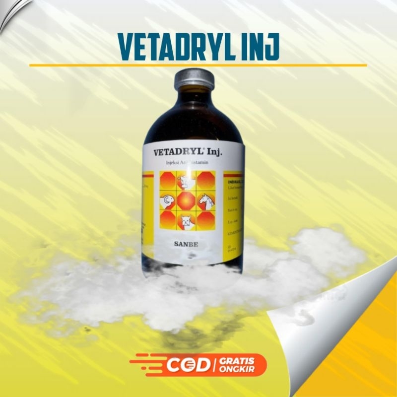 VETADRYL Injeksi Diphenhydramine HCL 100 ml