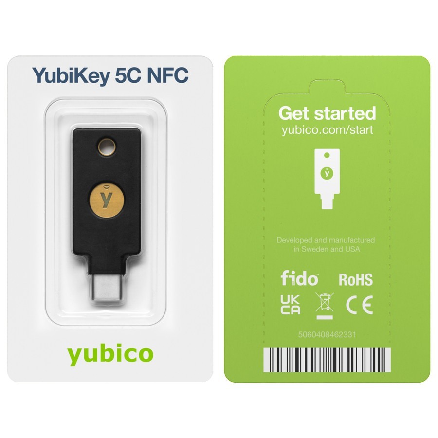 Yubico Yubikey 5C NFC Security Key USB & Two Factor Authentication USB C