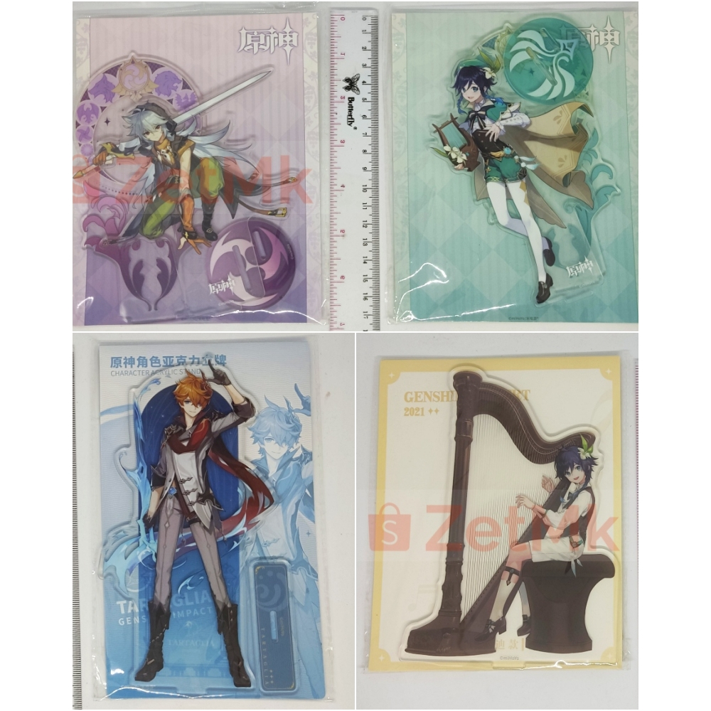 GENSHIN IMPACT OFFICIAL ACRYLIC STAND STANDEE TARTAGLIA CHILDE RAZOR VENTI