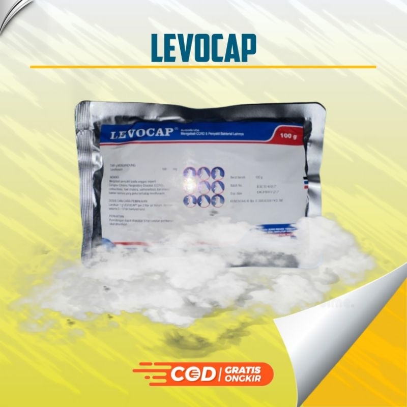 LEVOCAP 100 g gram Mengobati CCRD dan Penyakit Bakterial Ayam