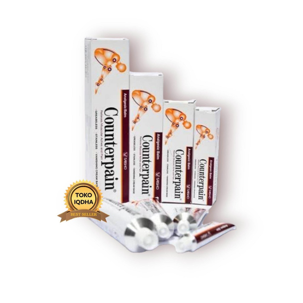 COUNTERPAIN 60 G DAN 120 G - MEREDAKAN NYERI SENDI, NYERI OTOT, KESELEO, TERKILIR, SARAT TERJEPIT, D