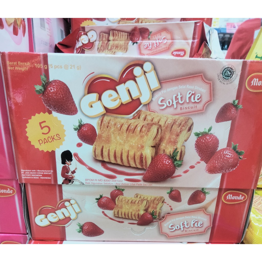 

monde genji strawberry soft pie 5 pack 105gr