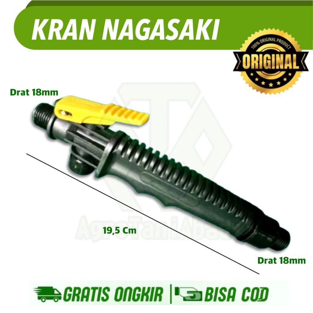 Kran tangki cas Nagawa Nagasaki yokohama kran tangki handle Sprayer Elektrik Hitam Kran Pencet Tangk