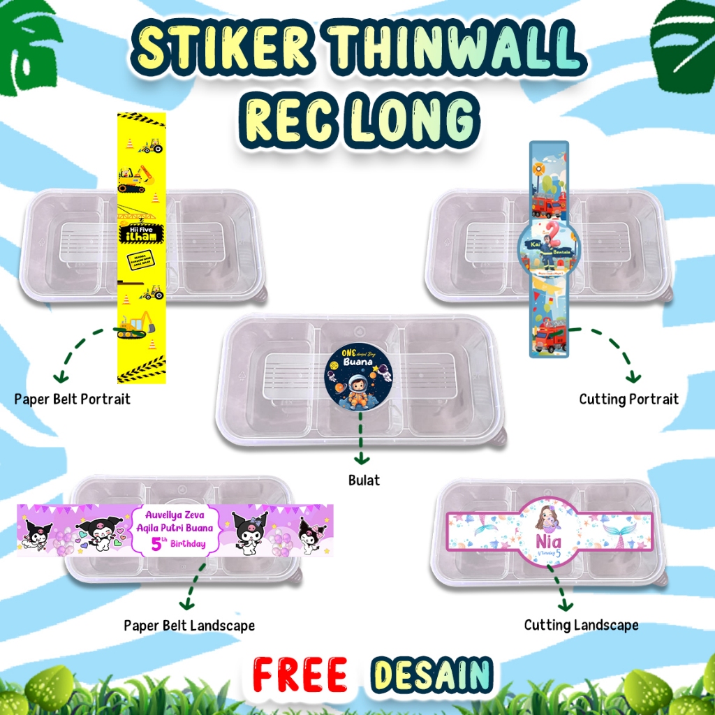 

STIKER THINWALL RECTANGLE LONG FREE CUSTOM DESAIN