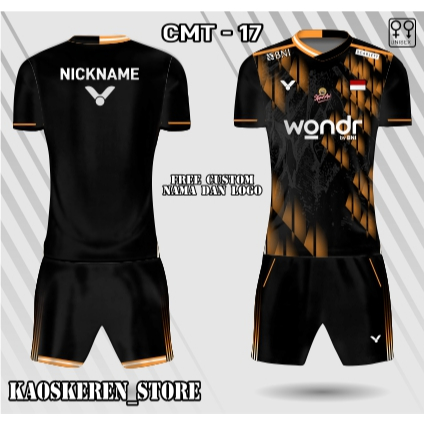 jersey setelan badminton indonesia master 2025 kaos badminton china master baju bulu tangkis victor 