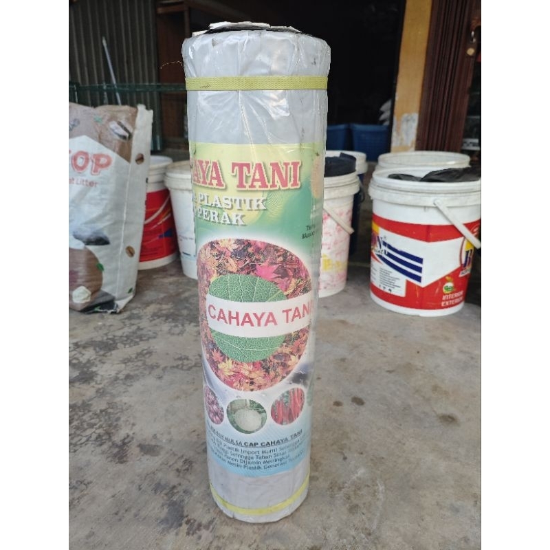 Mulsa hitam perak tebal 0,30 mm ukuran 120x250 m