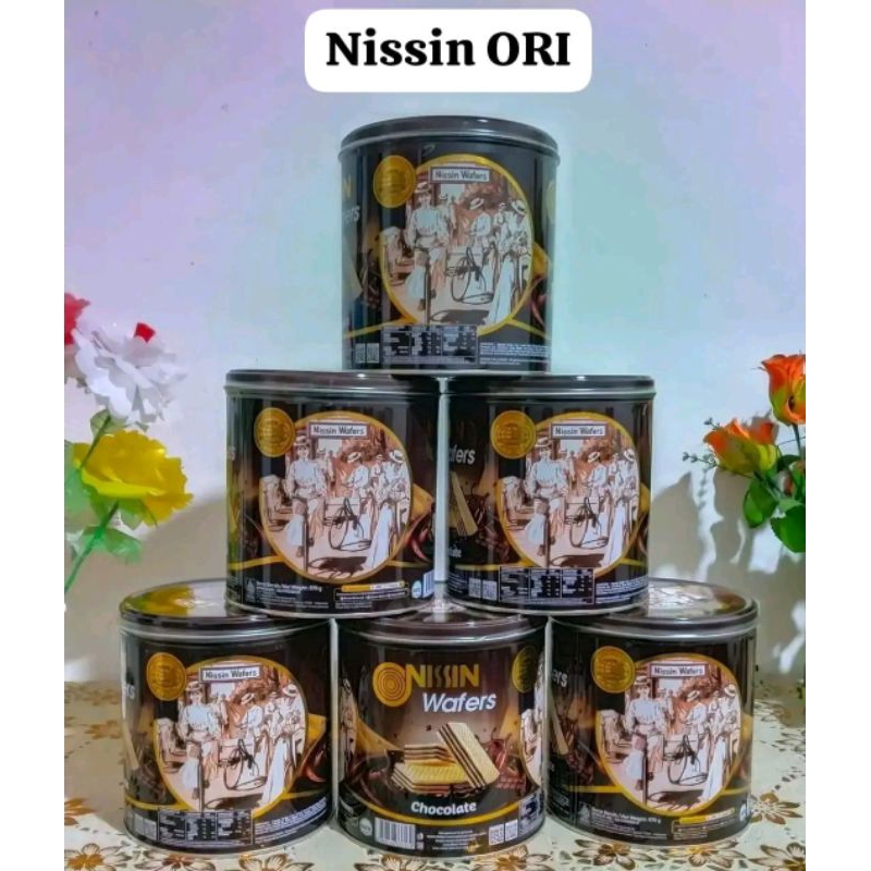 

Nissin Wafers ori coklat 570g Wafer coklat kemasan kaleng