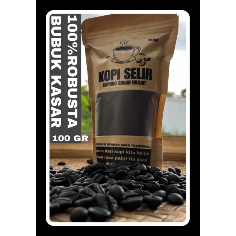 

Kopi Selir - Kopi Bubuk Kasar 100gram | Asli Khas Sunan Drajad (Pantura)