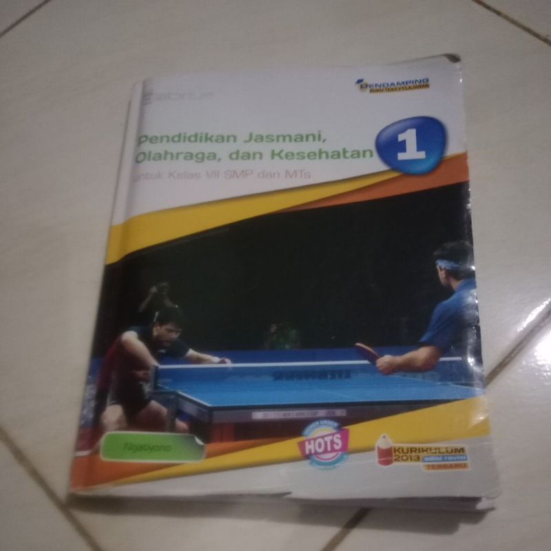 buku pjok kelas 7,kurikulum 2013