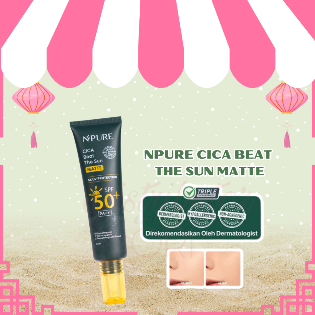 NPURE CICA MATTE SUNSCREEN 35ML | BPOM | ORIGINAL