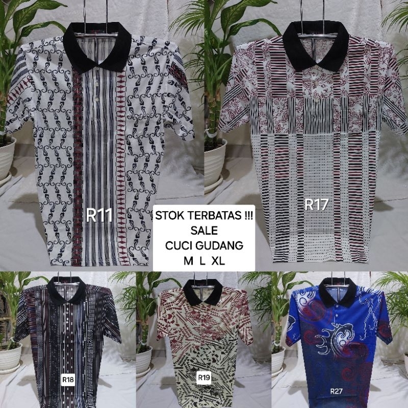 SALE CUCI GUDANG KAOS BERKERAH SIZE M L XL KERAH WANGKY ORANG TUA BAPAK KAOS PRIA DEWASA OBRAL SISA 