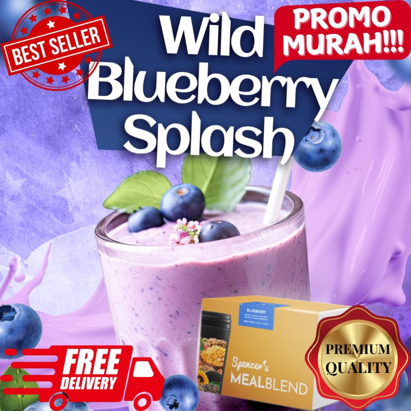 

PROMO!!! SPENCER'S MEALBLEND VARIAN RASA BLUEBERRY (1BOX ISI 15 SACHET) DIET SEHAT TANPA RIBET AMAN DIKONSUMSI SEMUA USIA, PENDERITA GERD DAN IBU MENYUSUI