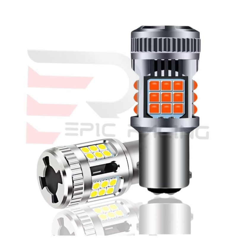 RB1 Lampu LED Sein Sen Riting Rem Brake Mundur Mobil 36 SMD 3030 Silica dengan Kipas Turbo Fan 1157