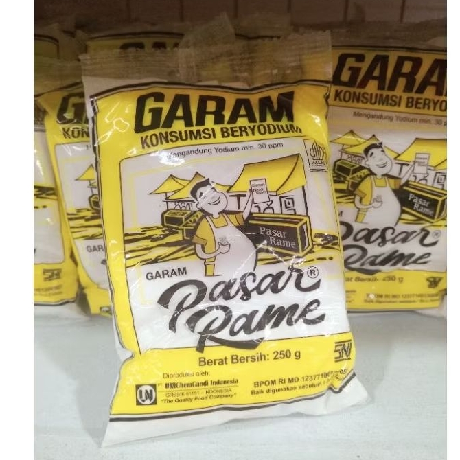 

Garam Pasar Rame Berat Bersih 250 g