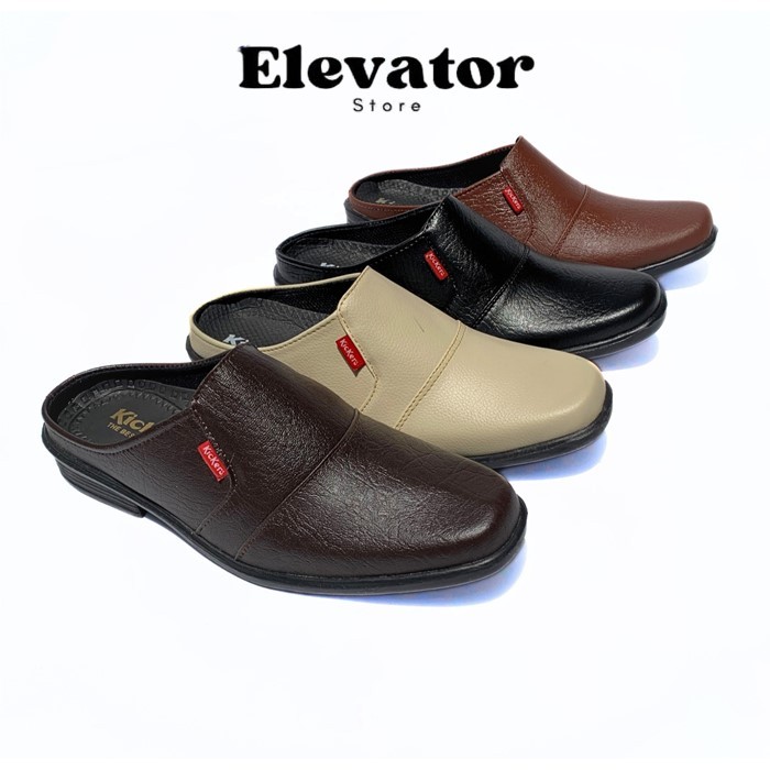 Sepatu Sandal Slop Bustong Pria sepatu Slop Bustong Pria formal sepatu sandal Bustong Slip On pria F