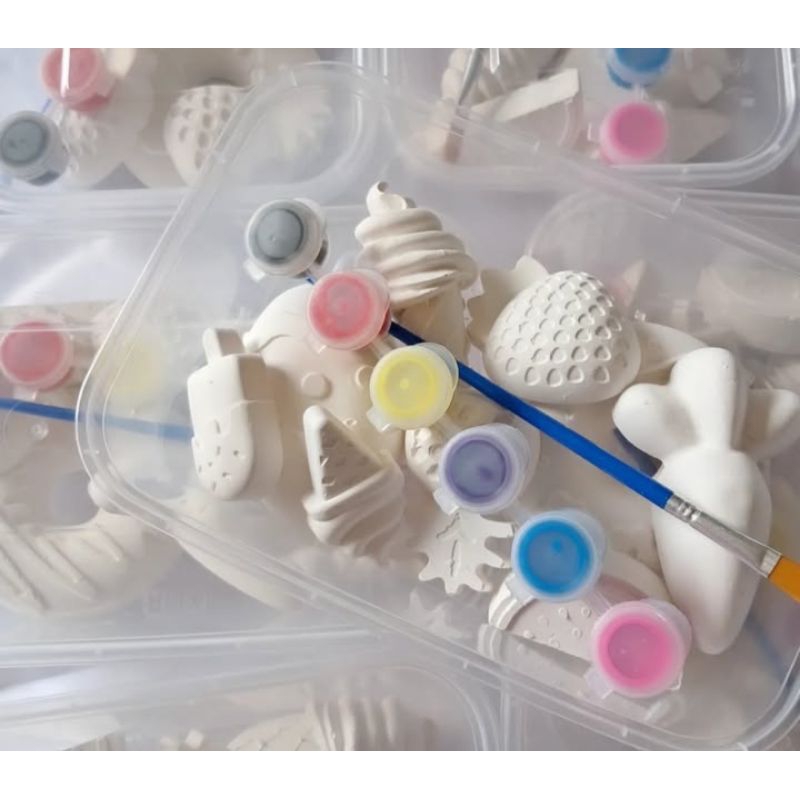 SET MEWARNAI PATUNG GYPSUM EDUKASI ANAK