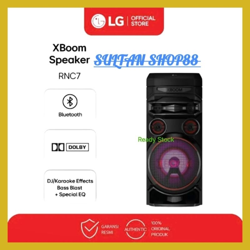 LG SPEAKER AKTIF PARTY XBOOM NRC7 PORTABLE WIRELESS BLUETOOTH I SPEAKER AKTIF LG PORTABLE PARTY NRC7