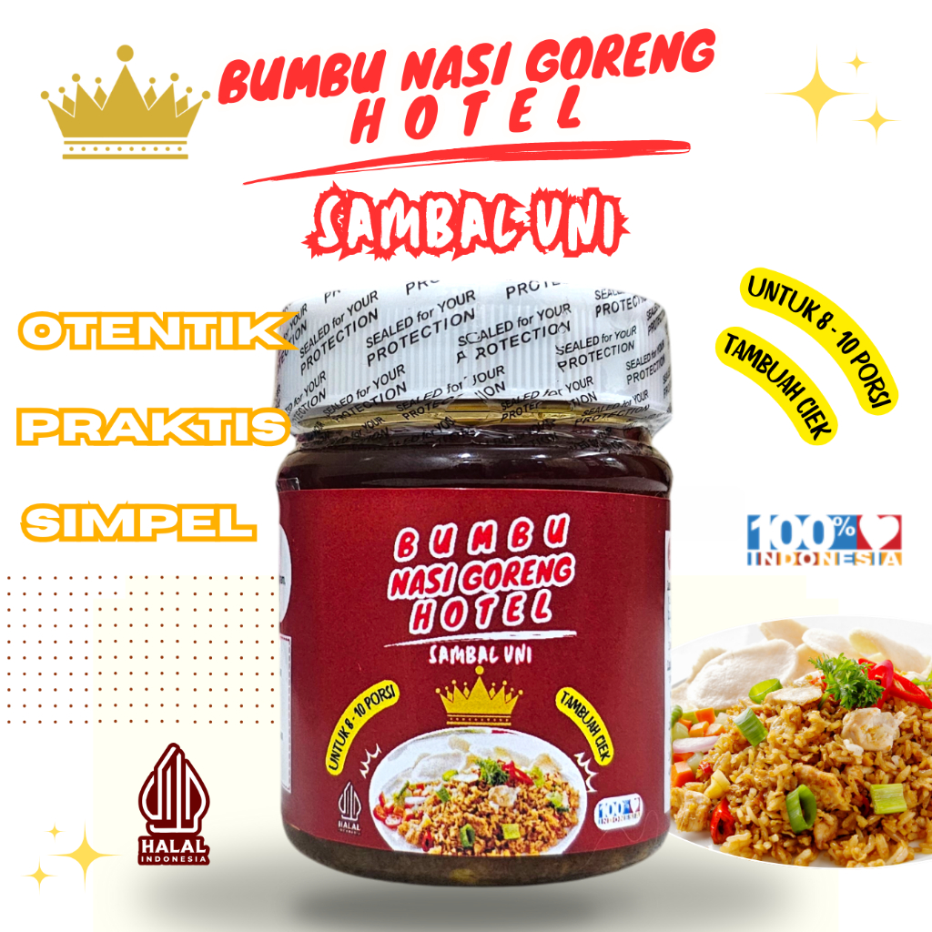 

Bumbu Nasi Goreng Khas Hotel Sambal Uni 100gr