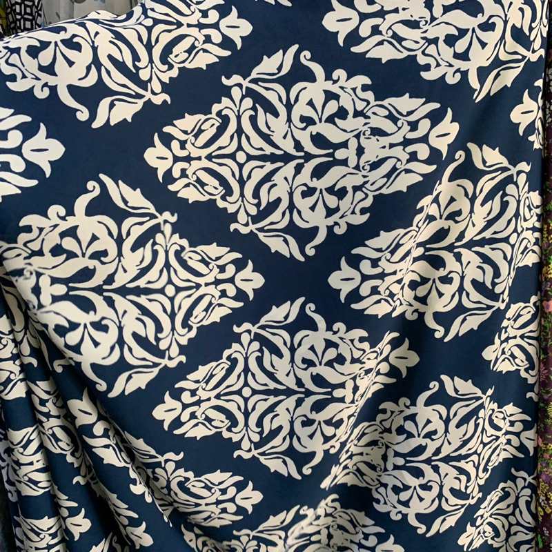 kain zara crepe premium - kain crepe motif - kain zara crepe motif luxury