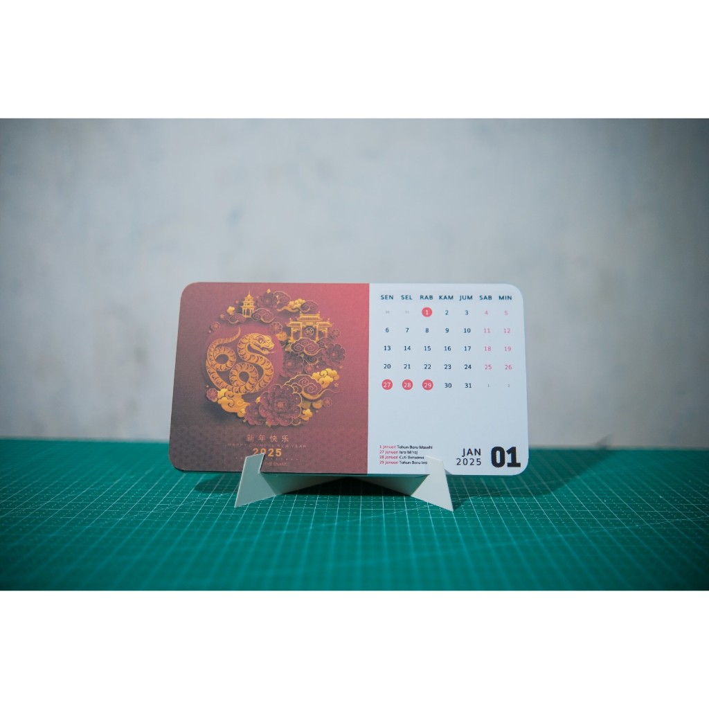 

Calendar/Kalender Meja 2025 Aesthetics | Lunar New Year 2025