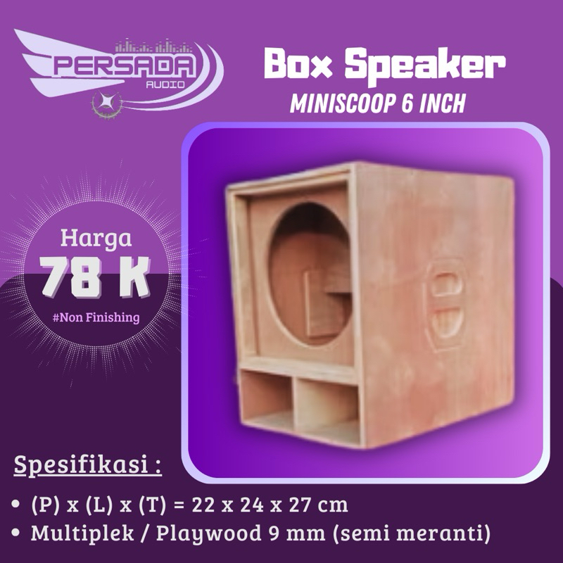 Box speaker Miniscoop 6 inch