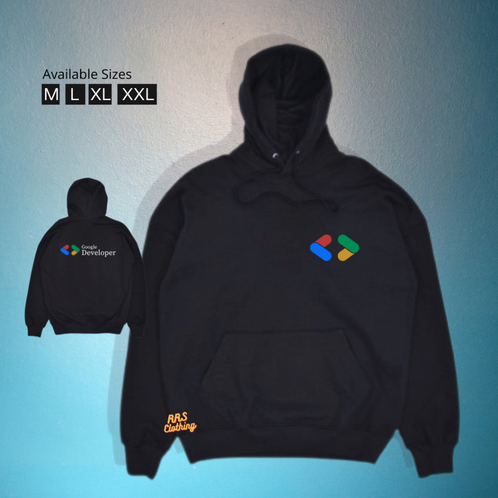 JAKET HOODIE PROGRAMMER GOOGLE DEVELOPER DEVFEST BUKU CODING