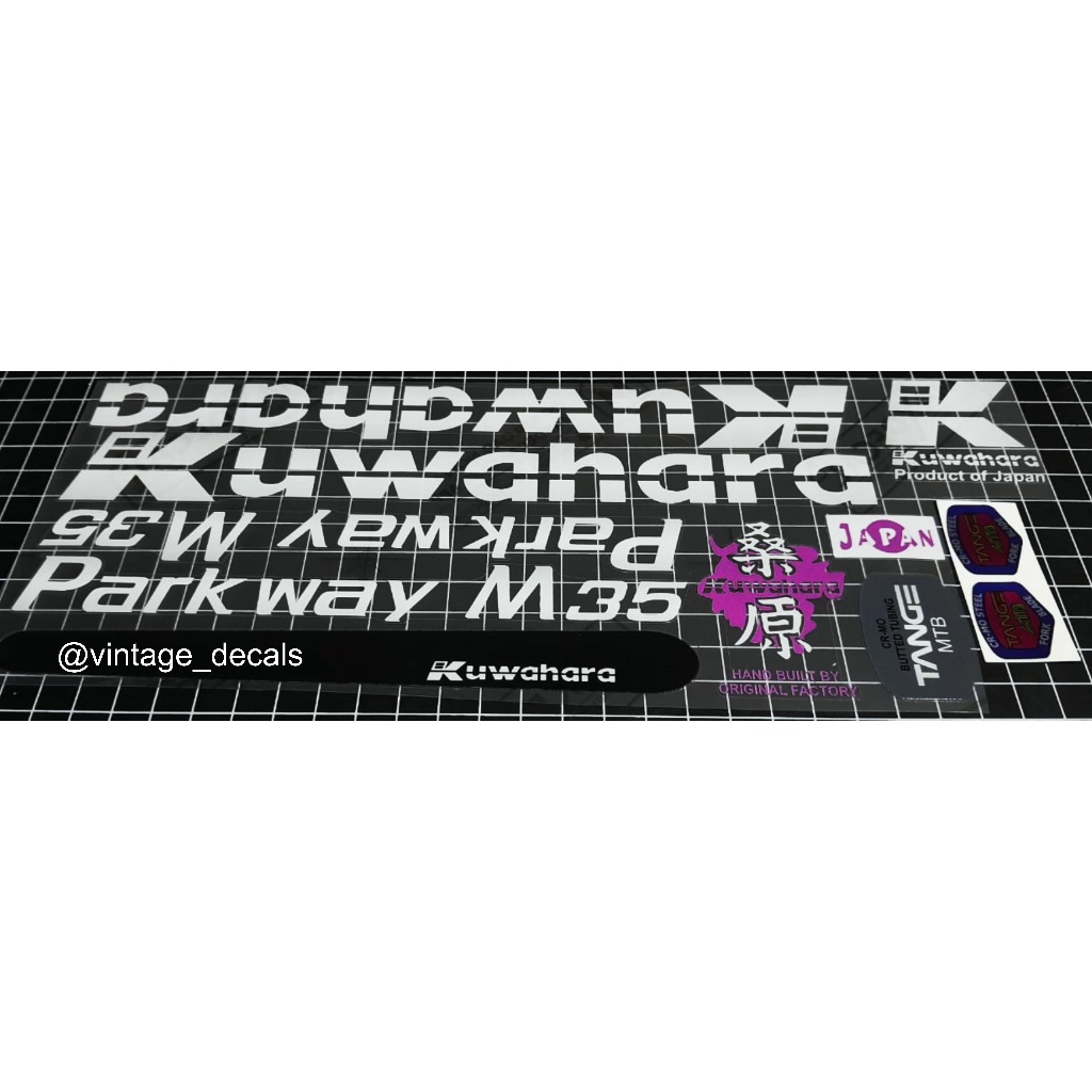 sticker decals set kuwahara PARKWAY M35