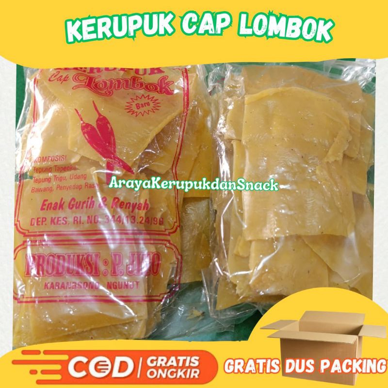 

Kerupuk Cap Lombok - Kerupuk Mentah Cap Lombok - Kerupuk Lombok Lebar Gurih