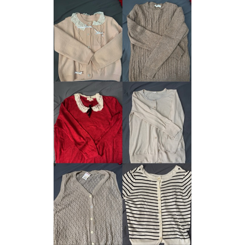 preloved baju thrift, rajut dan sweater