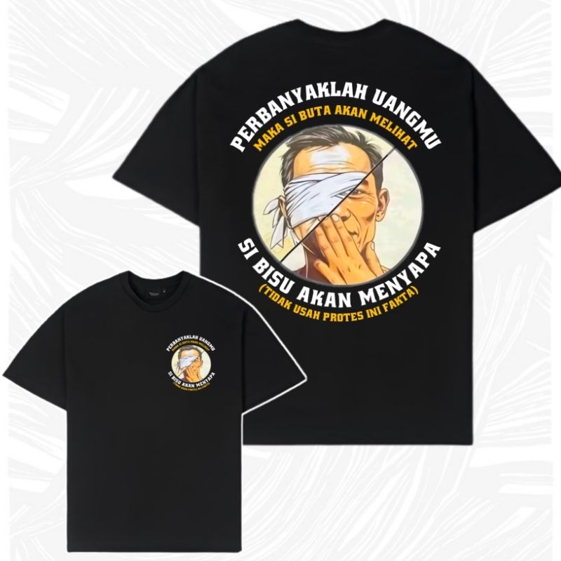 Kaos Distro Kata Perbanyaklah UangMu Viral Katun Combed 30s | Baju Distro PREMIUM