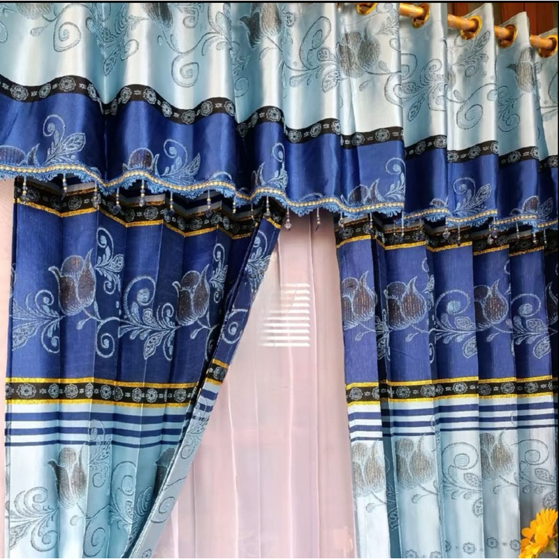 Gorden Prada model poni pisah gorden joda poni gorden jendela pintu minimalis