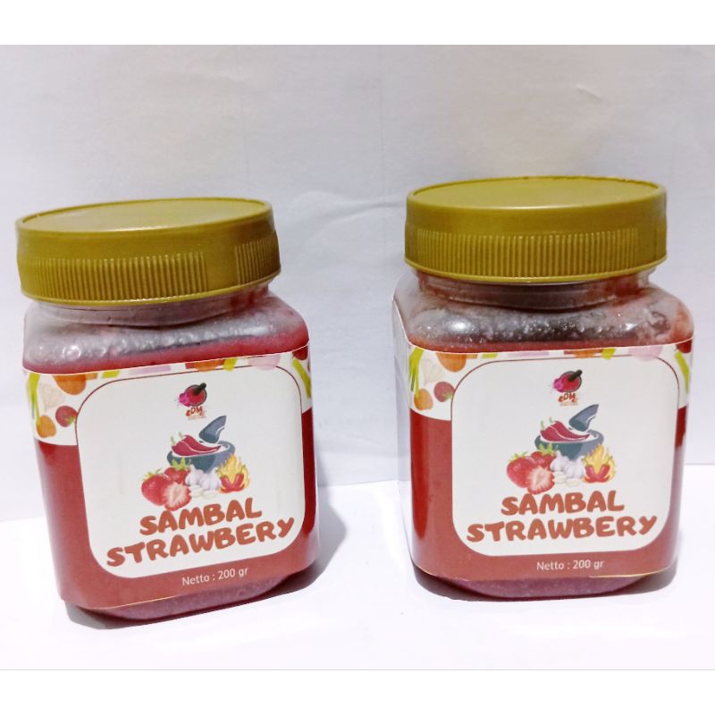 

Sambal Strawberry 200gr / Sambal Buah / Sambal Pedas